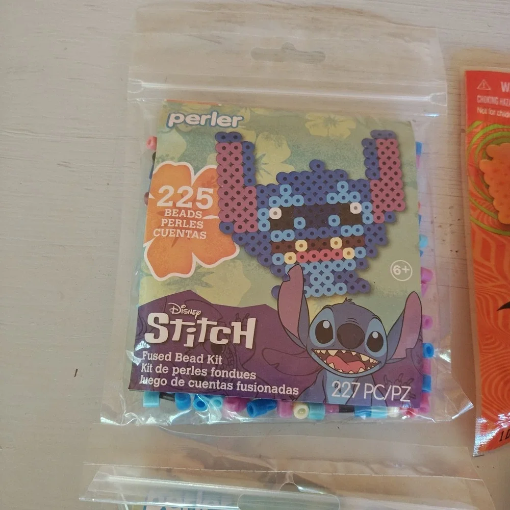 Perler Disney Stitch Fused Bead Kit Lot of 4 Kids Craft‎ Age 6+ 225 Beads